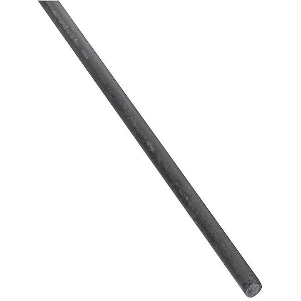Stanley 4054BC Series Weldable Round Smooth Rod, 38 in Dia, 72 in L, Steel, Plain N215-293